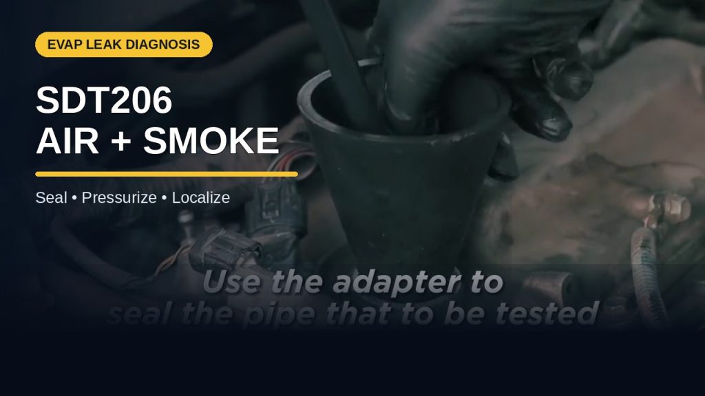 How to Pressure-Test and Smoke-Test an EVAP System with AUTOOL SDT206