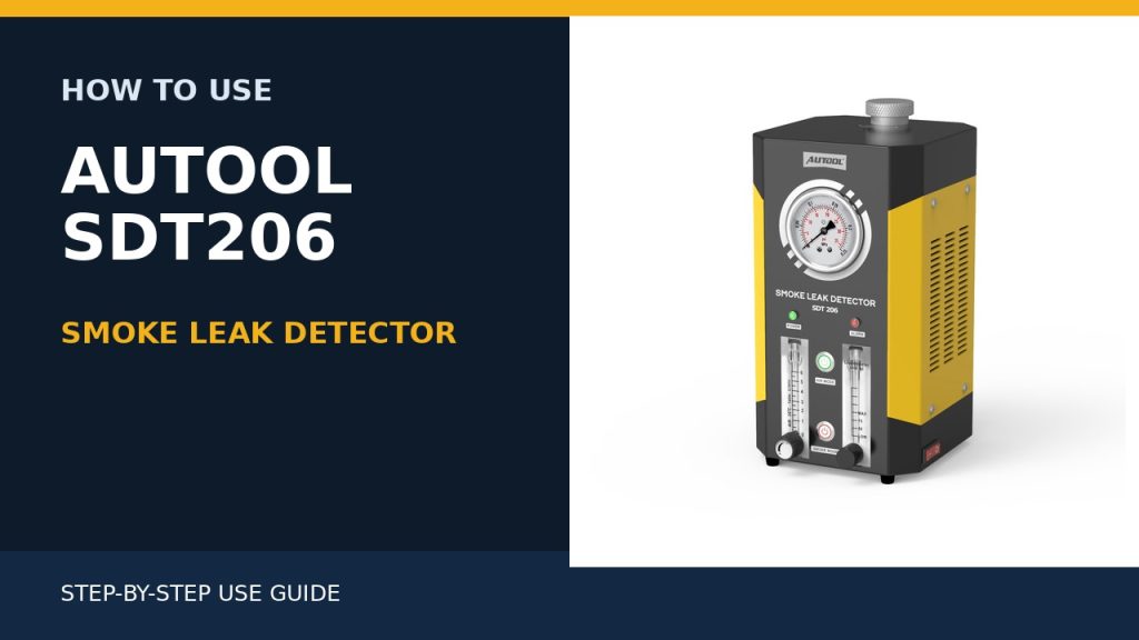 How to Use the AUTOOL SDT206 Smoke Leak Detector