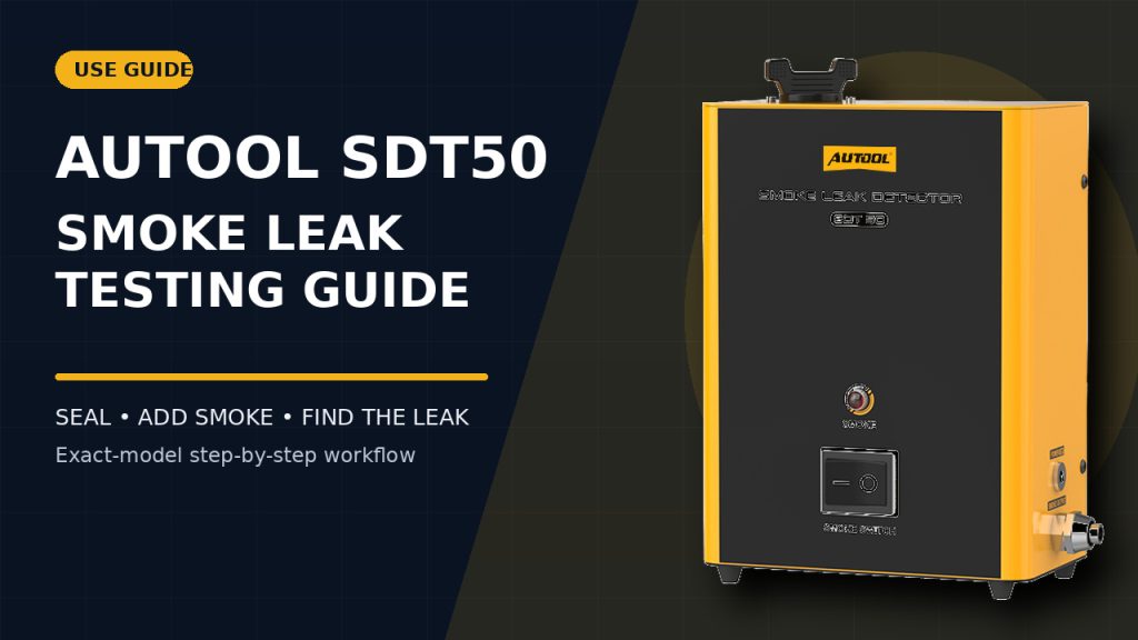 How to Use the AUTOOL SDT50 Smoke Leak Detector