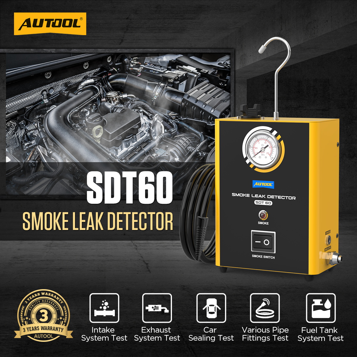 AUTOOL SDT60 exact-model product and supplied setup view.