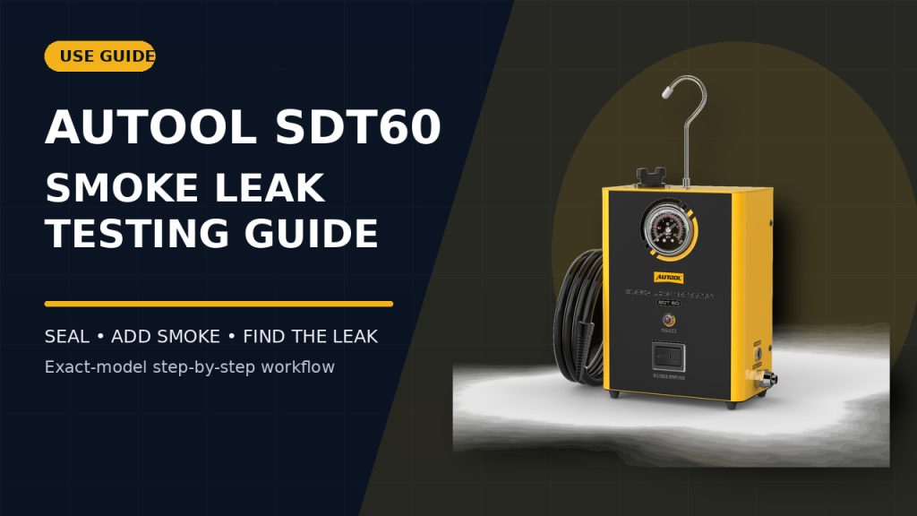 How to Use the AUTOOL SDT60 Smoke Leak Detector