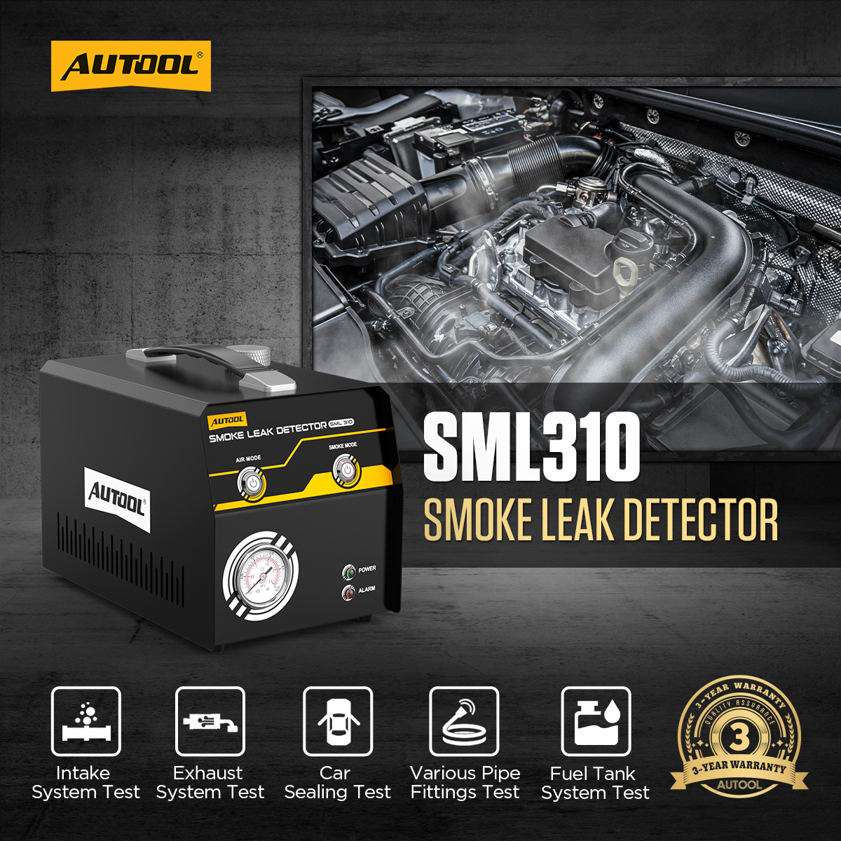 AUTOOL SML310 exact-model product and supplied setup view.