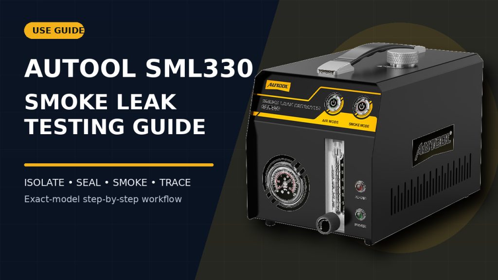 How to Use the AUTOOL SML330 Smoke Leak Detector