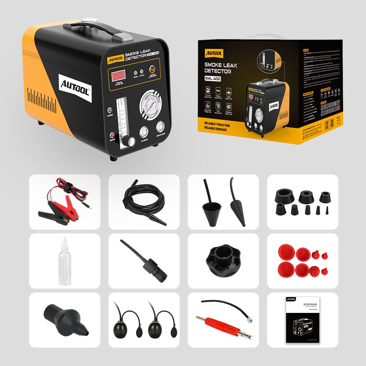 AUTOOL SML400 exact-model product and supplied setup view.