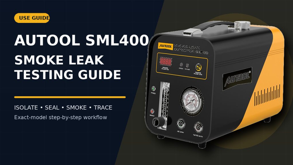 How to Use the AUTOOL SML400 Smoke Leak Detector