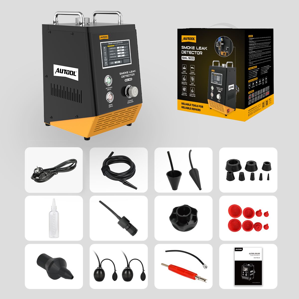 AUTOOL SML500 exact-model product and supplied setup view.