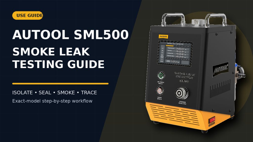 How to Use the AUTOOL SML500 Smoke Leak Detector
