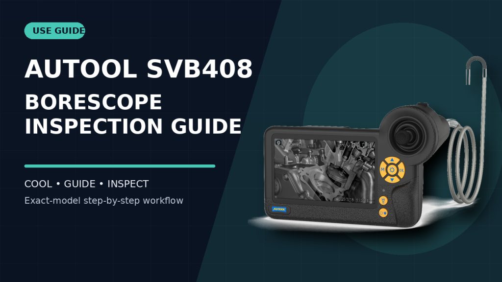 How to Use the AUTOOL SVB408 Automotive Borescope