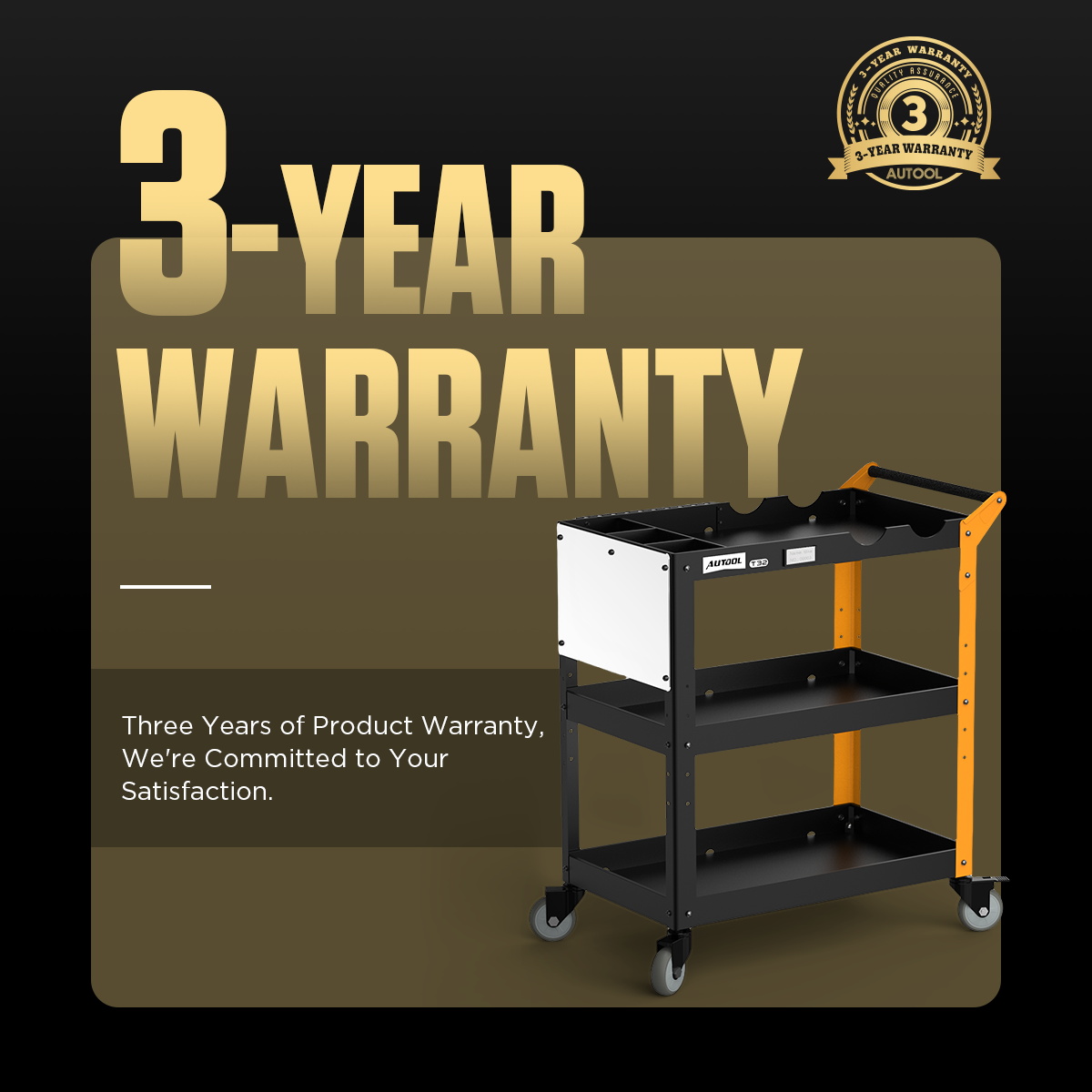 AUTOOL T32 workshop storage structure and equipment zones.