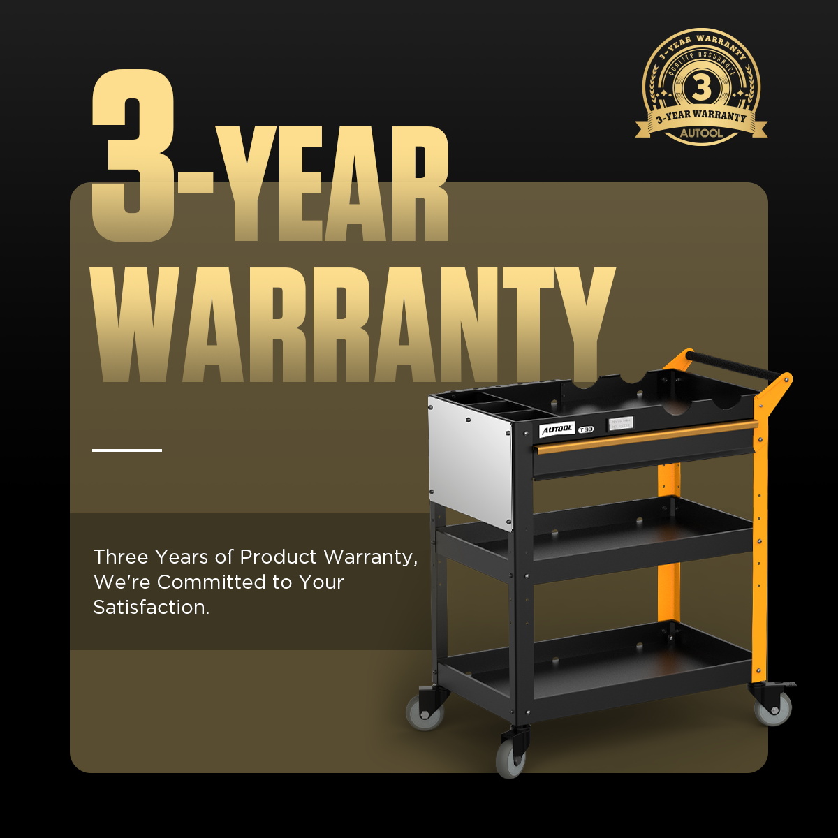 AUTOOL T33 workshop storage structure and equipment zones.
