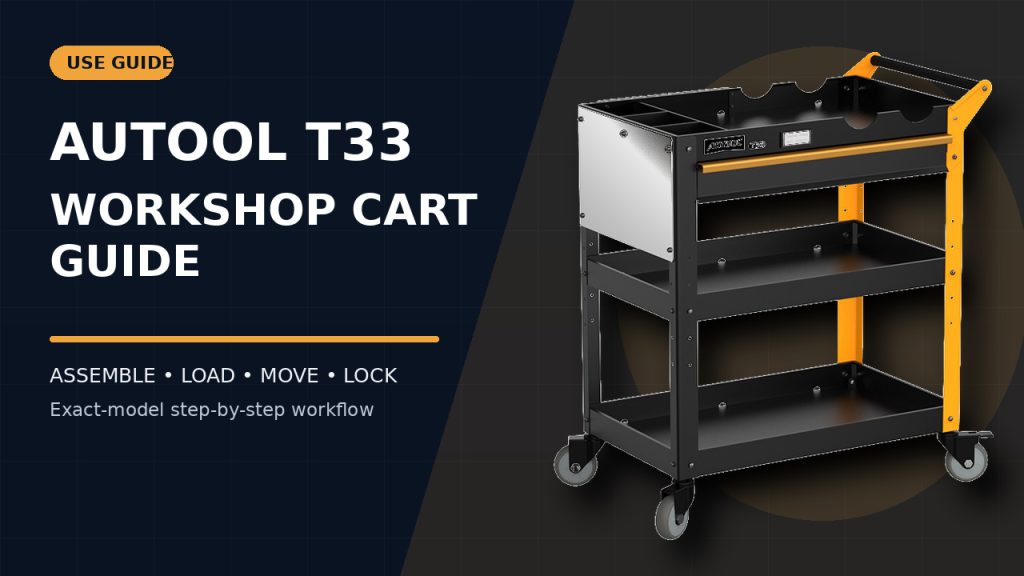 How to Use the AUTOOL T33 Workshop Tool Cart