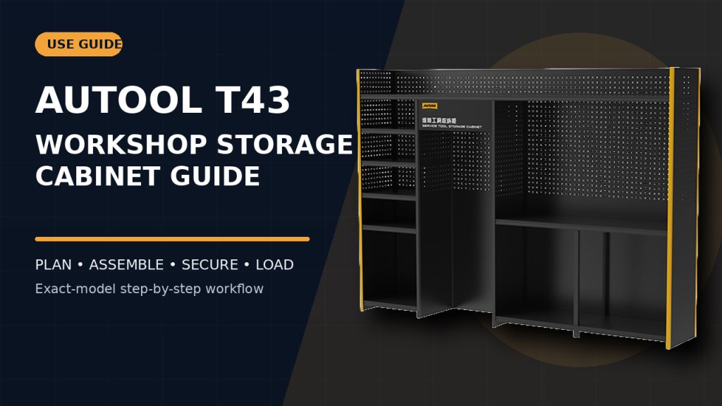 How to Use the AUTOOL T43 Workshop Tool Storage Cabinet