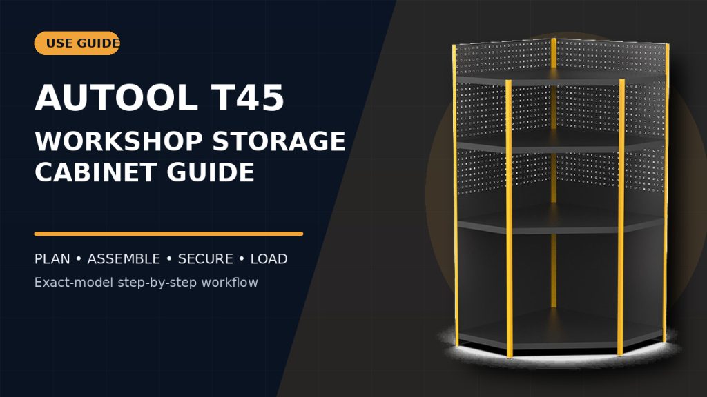 How to Use the AUTOOL T45 Workshop Tool Storage Cabinet