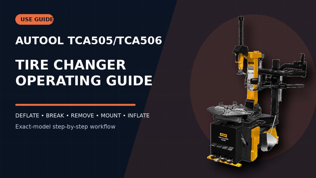 How to Use the AUTOOL TCA505/TCA506 Tire Changer