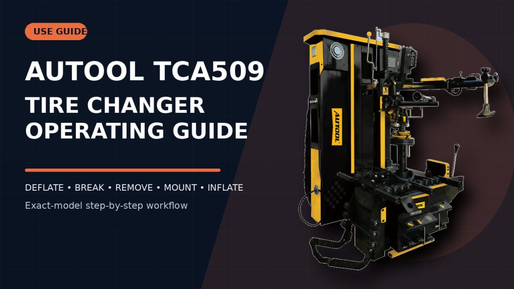 How to Use the AUTOOL TCA509 Tire Changer