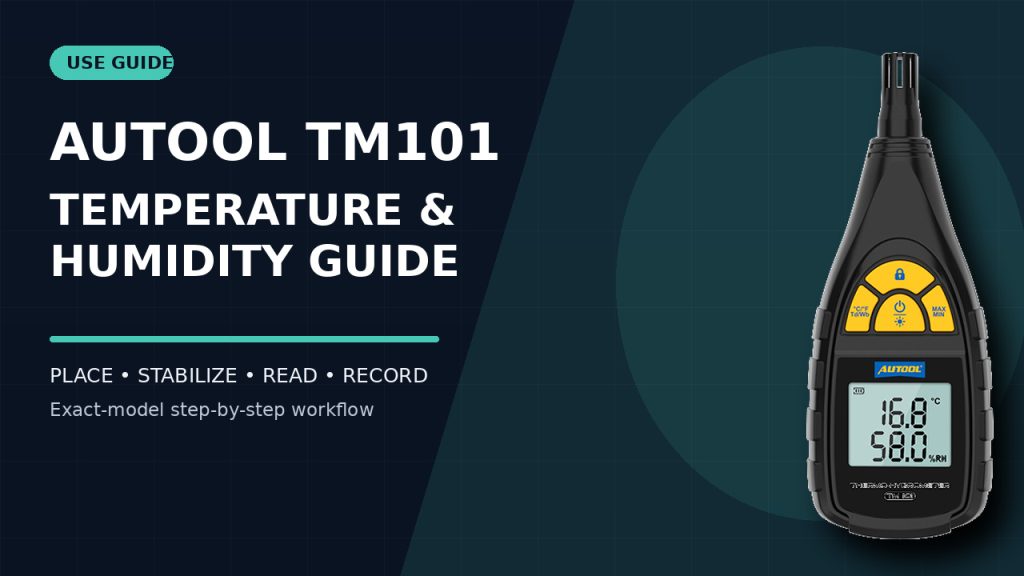 How to Use the AUTOOL TM101 Temperature and Humidity Monitor