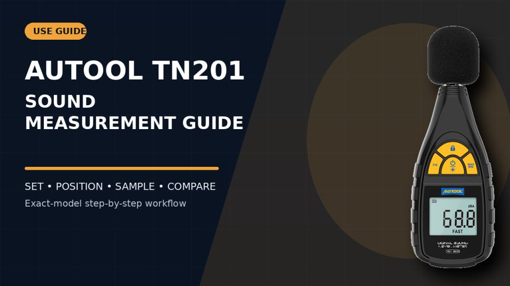 How to Use the AUTOOL TN201 Digital Sound Level Meter