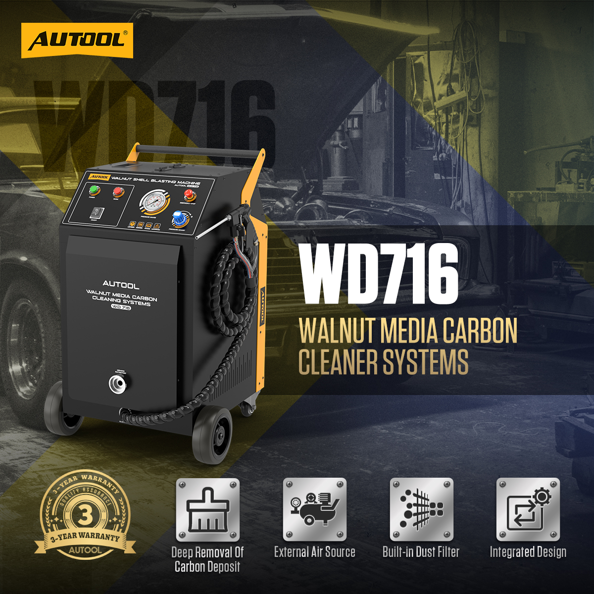 AUTOOL WD716 exact-model product and supplied setup view.
