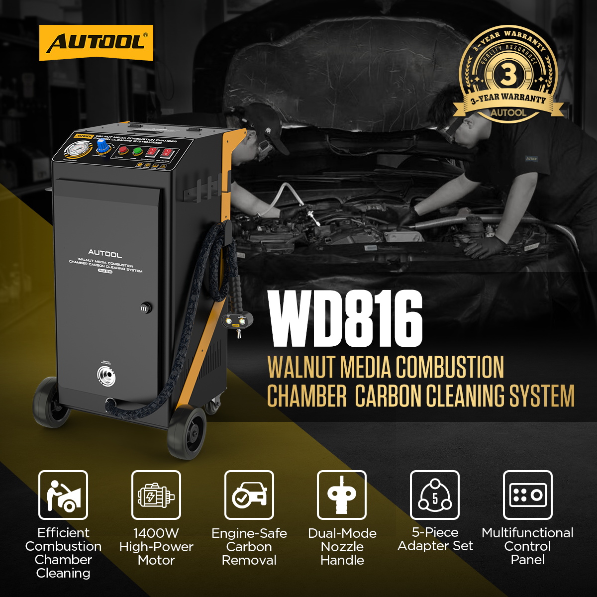 AUTOOL WD816 exact-model product and supplied setup view.
