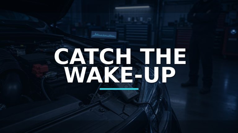 Catch The Wake-up — conceptual diagnosis scene