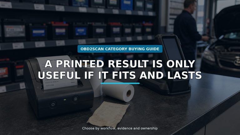 Workshop scene for battery tester thermal printer paper buying guide