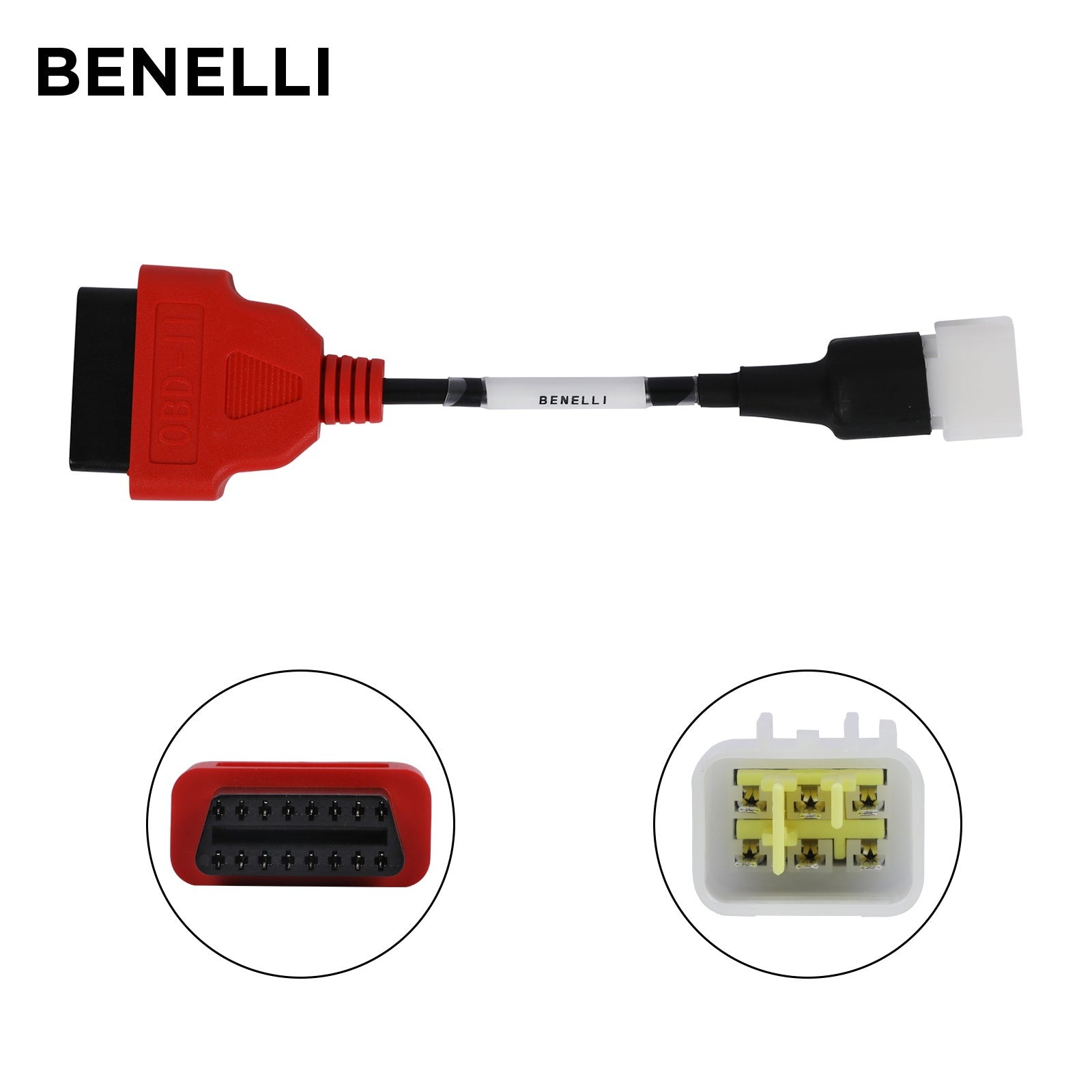 Second exact first-party product or workflow view of FXTUL Benelli six-pin motorcycle diagnostic cable