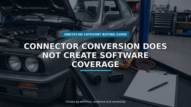 Workshop scene for bmw 20-pin to obd2 adapter cable buying guide