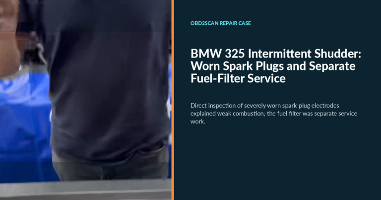 BMW 325 Intermittent Shudder: Worn Spark Plugs and Separate Fuel-Filter Service search cover