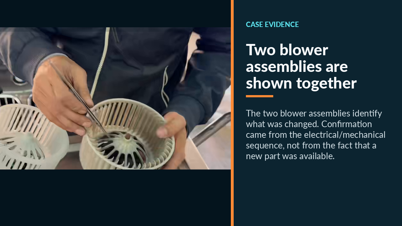Two blower assemblies are shown together