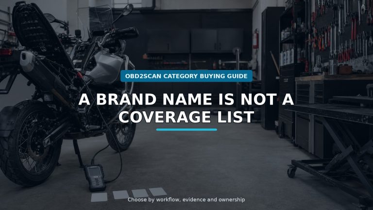 Workshop scene for bmw motorcycle diagnostic tool buying guide