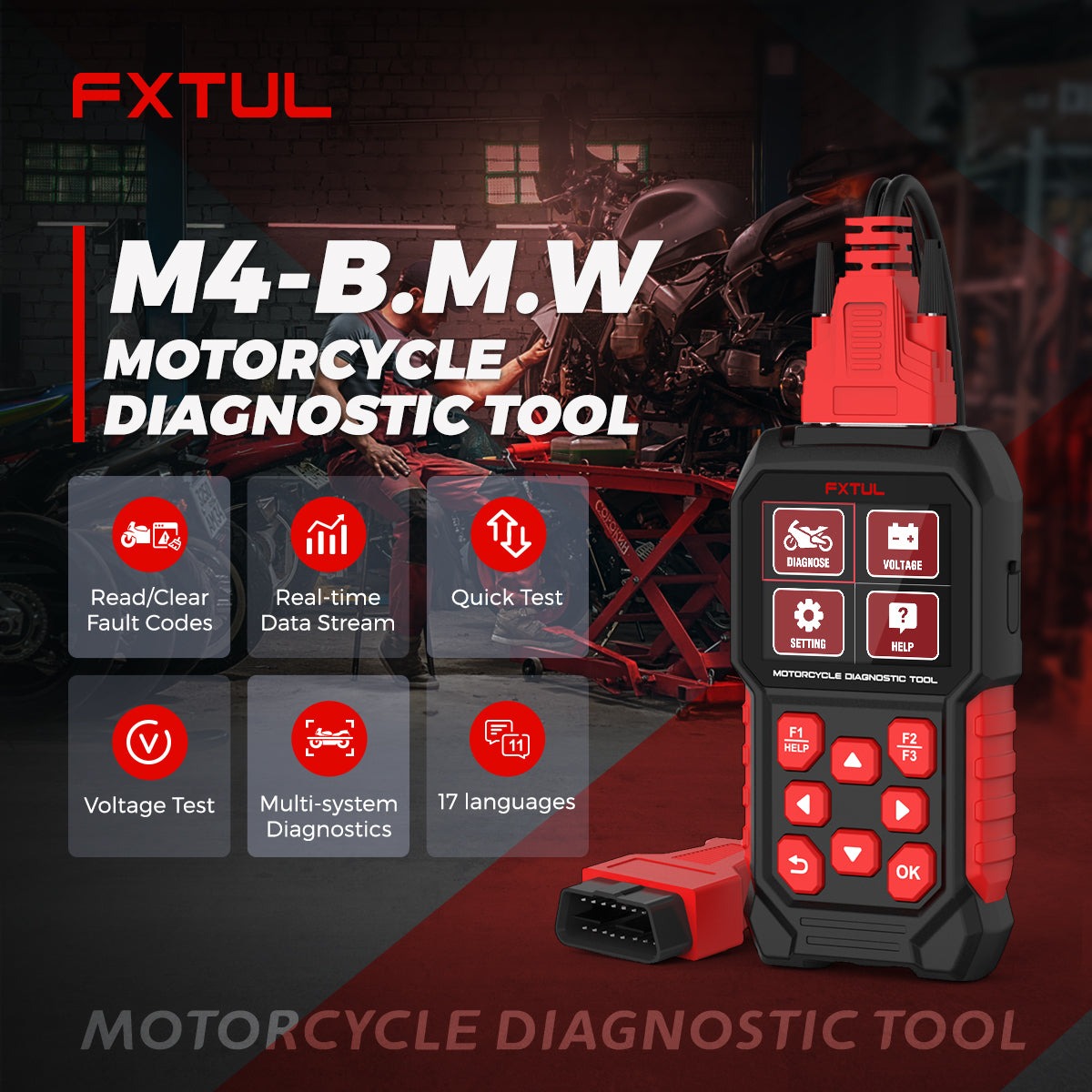 Exact first-party product or workflow view of FXTUL M4 BMW motorcycle diagnostic tool
