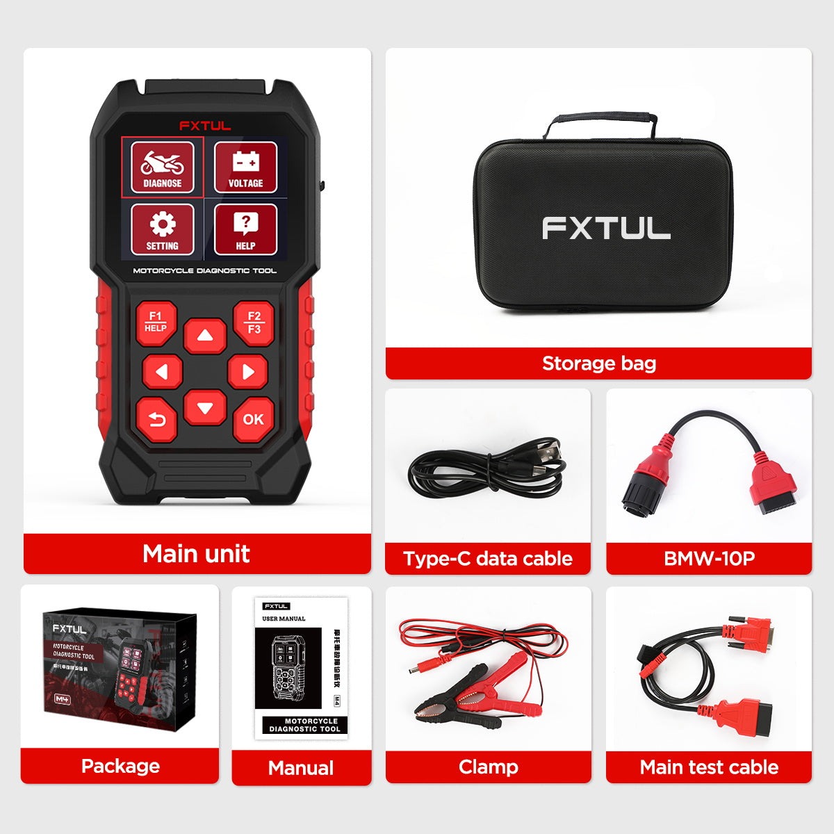 Second exact first-party product or workflow view of FXTUL M4 BMW motorcycle diagnostic tool