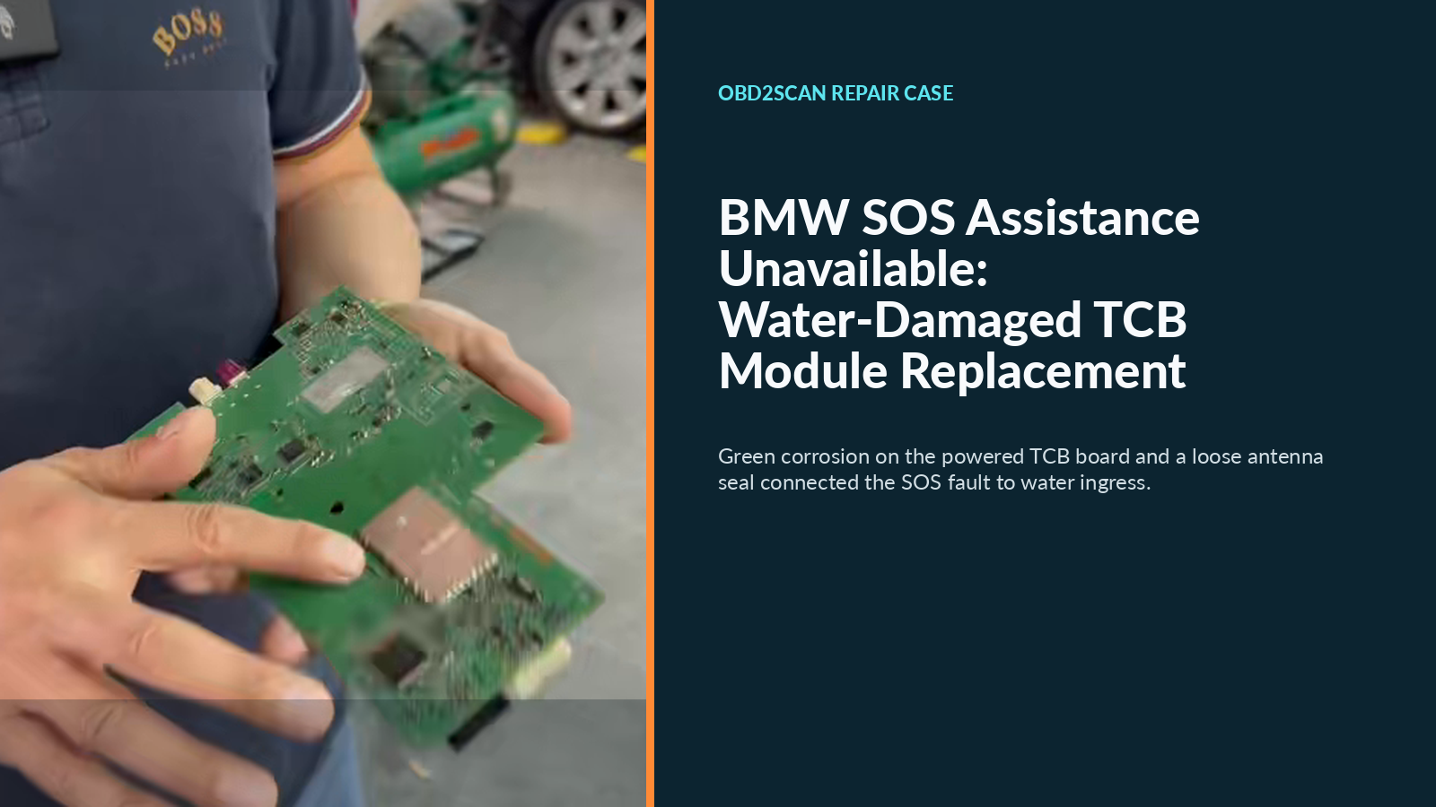 BMW SOS Assistance Unavailable: Water-Damaged TCB Module Replacement