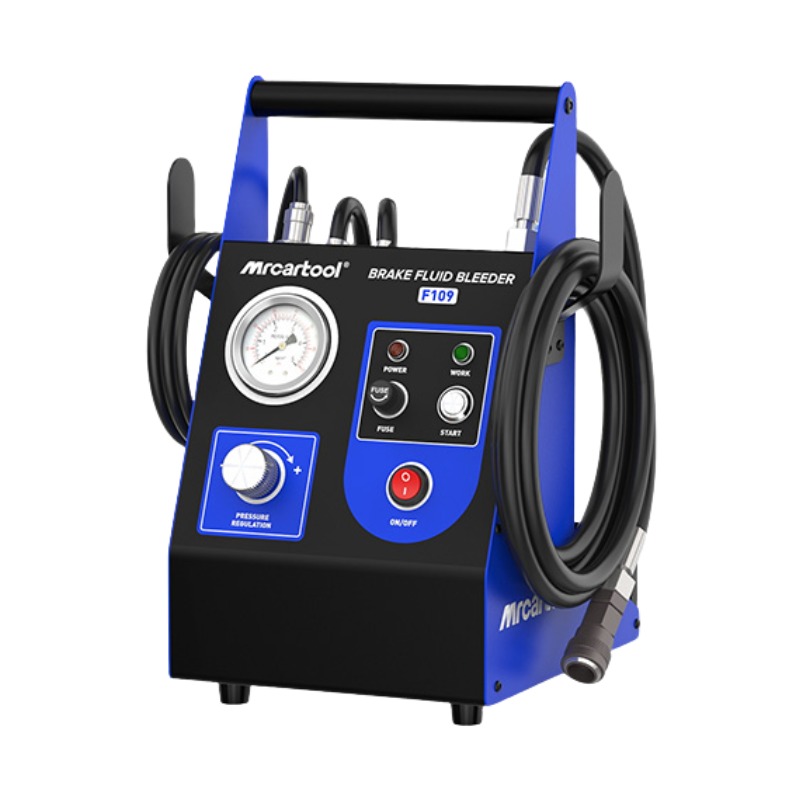 Exact first-party product or workflow view of MRCARTOOL F109 compact brake fluid flush machine
