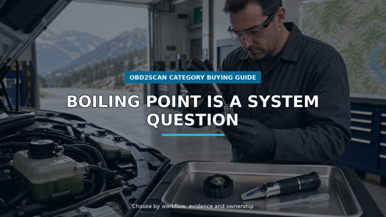 Workshop scene for coolant boiling point tester buying guide