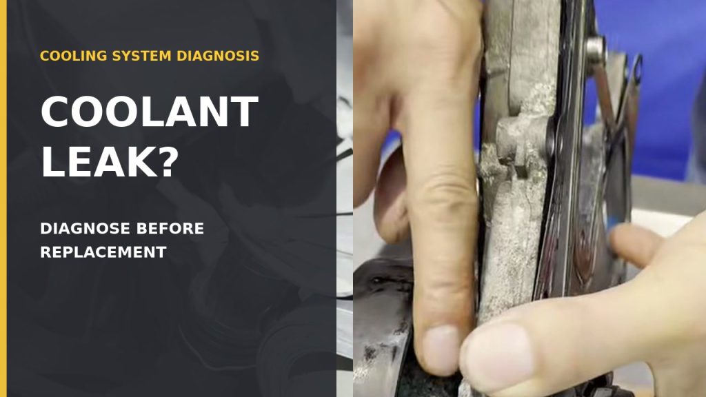 Coolant Leak Near the Water Pump? Diagnose Before Replacement