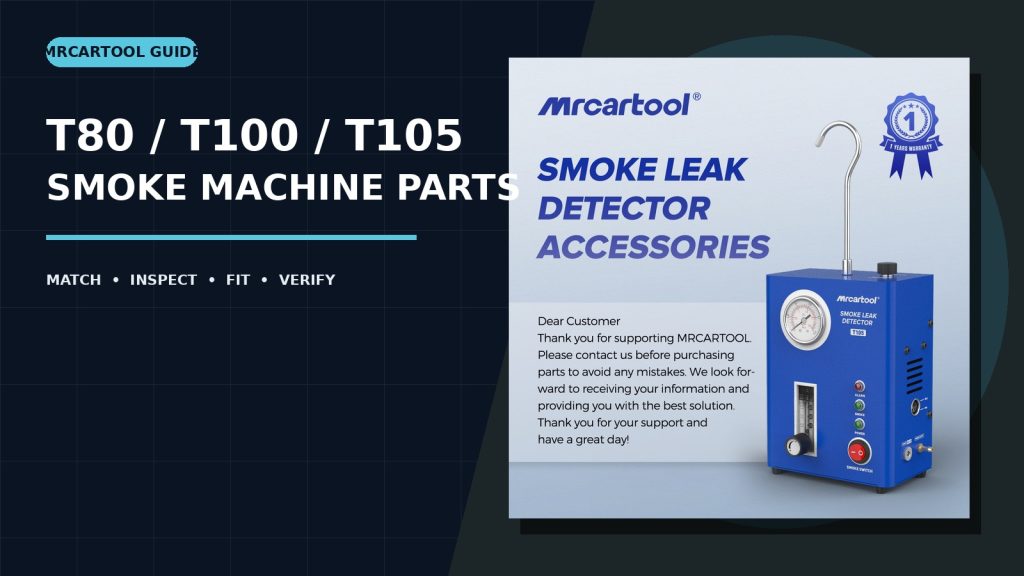 How to Identify MRCARTOOL T-Series Smoke Machine Parts