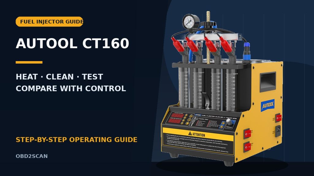 How to Use the AUTOOL CT160 Fuel Injector Cleaner and Tester