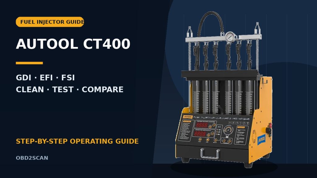 How to Use the AUTOOL CT400 GDI Fuel Injector Cleaner and Tester