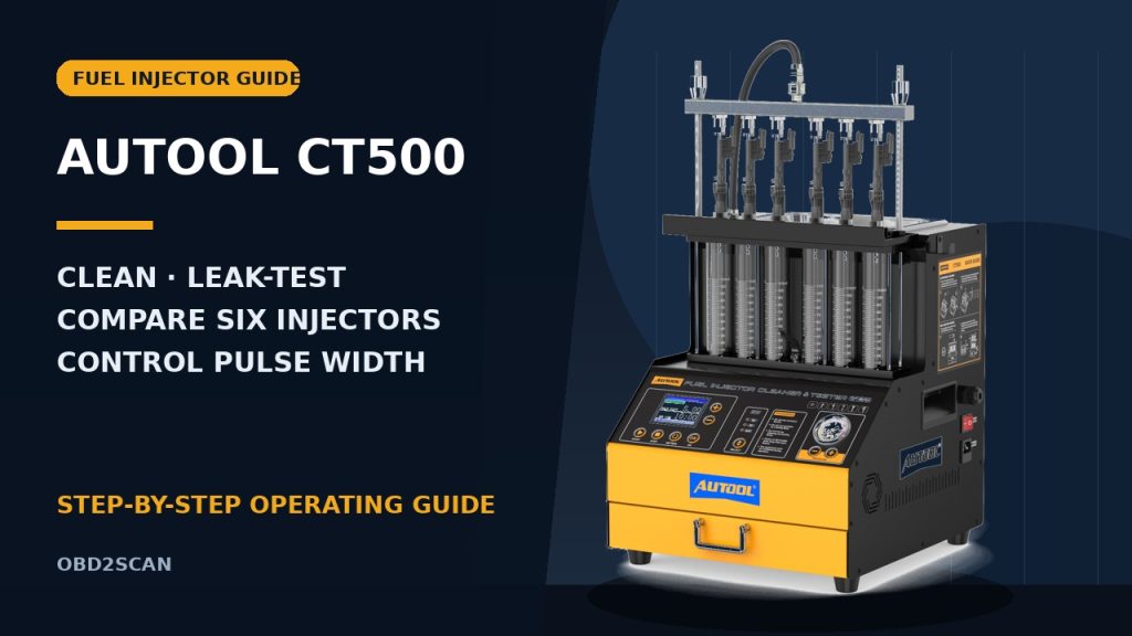 How to Use the AUTOOL CT500 GDI Fuel Injector Cleaner and Tester