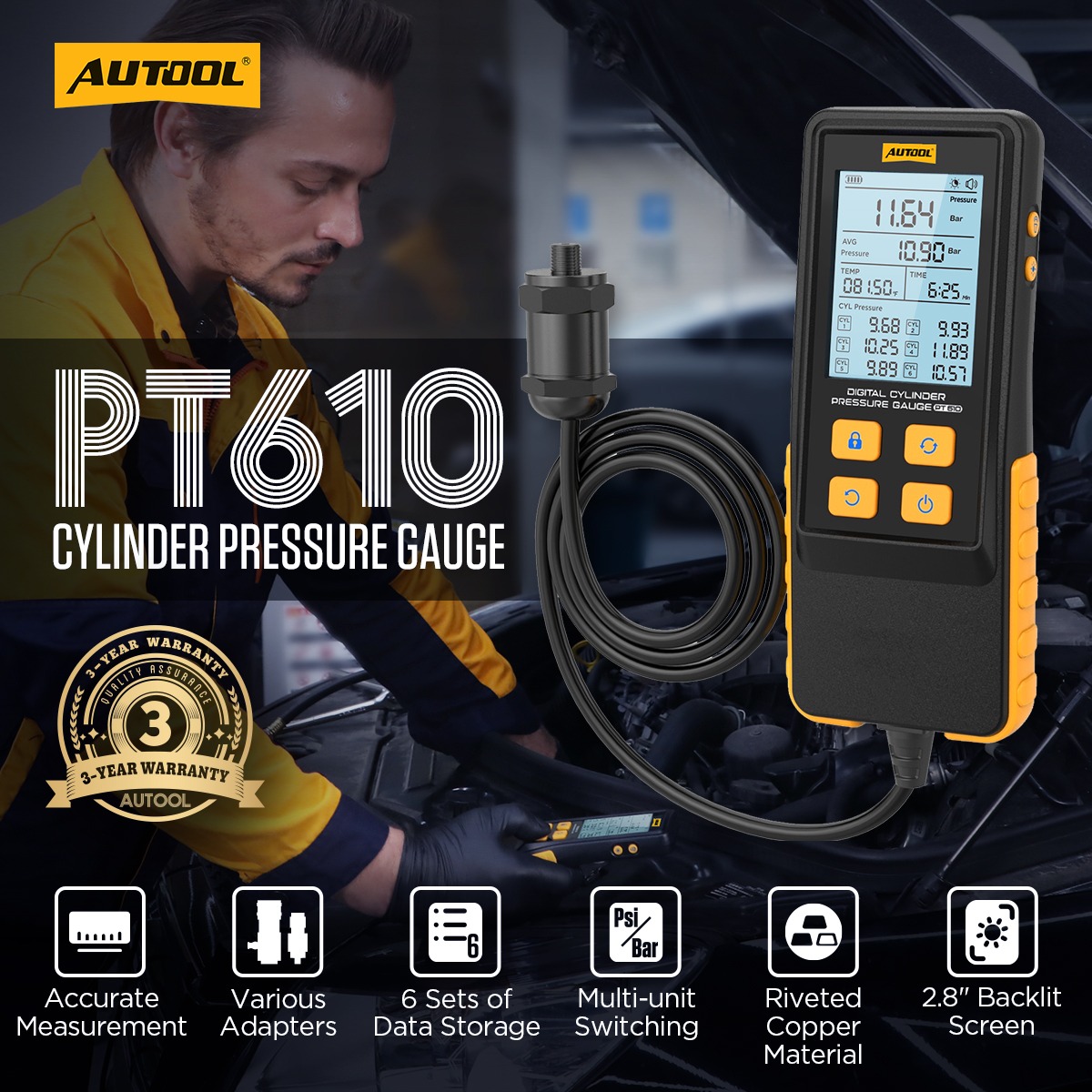 Exact first-party product or workflow view of AUTOOL PT610