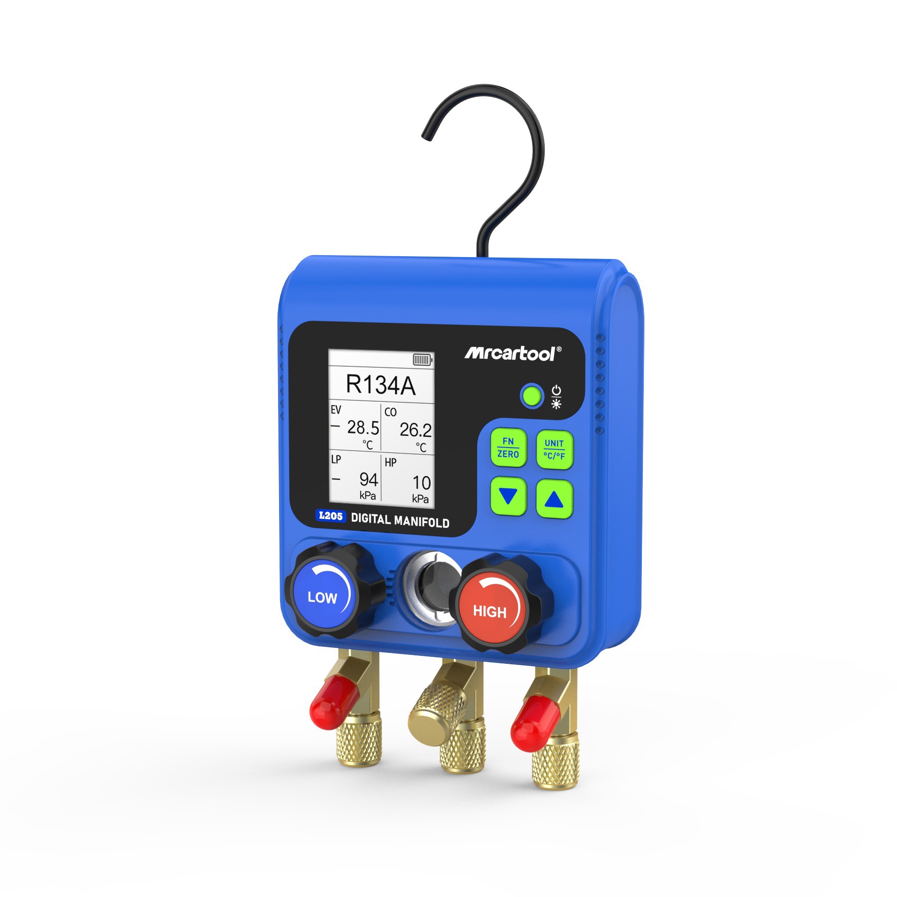 Exact first-party product or workflow view of MRCARTOOL L205 digital refrigerant manifold