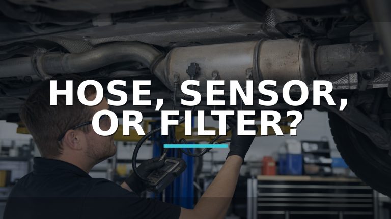 Hose, Sensor, Or Filter? — conceptual diagnosis scene