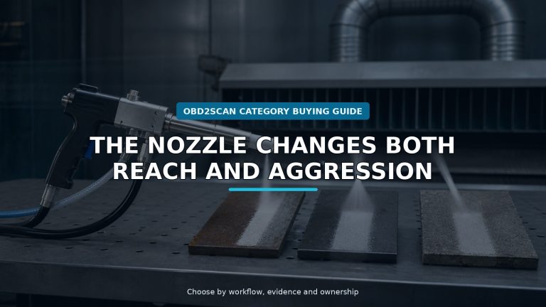Workshop scene for dry ice blasting nozzle buying guide