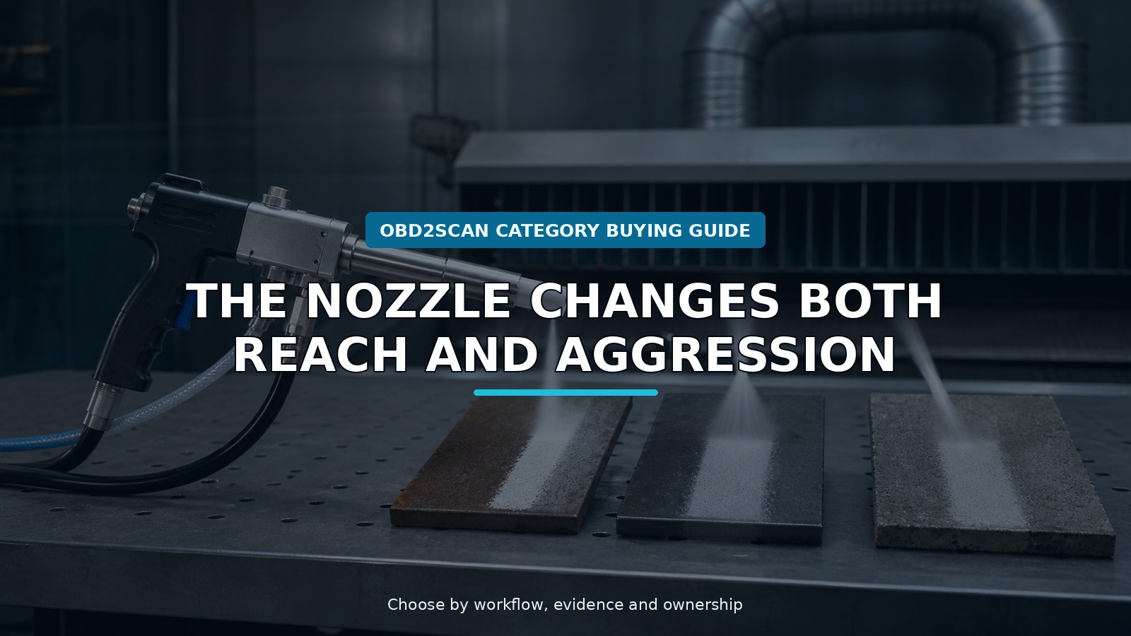 Workshop scene for dry ice blasting nozzle buying guide