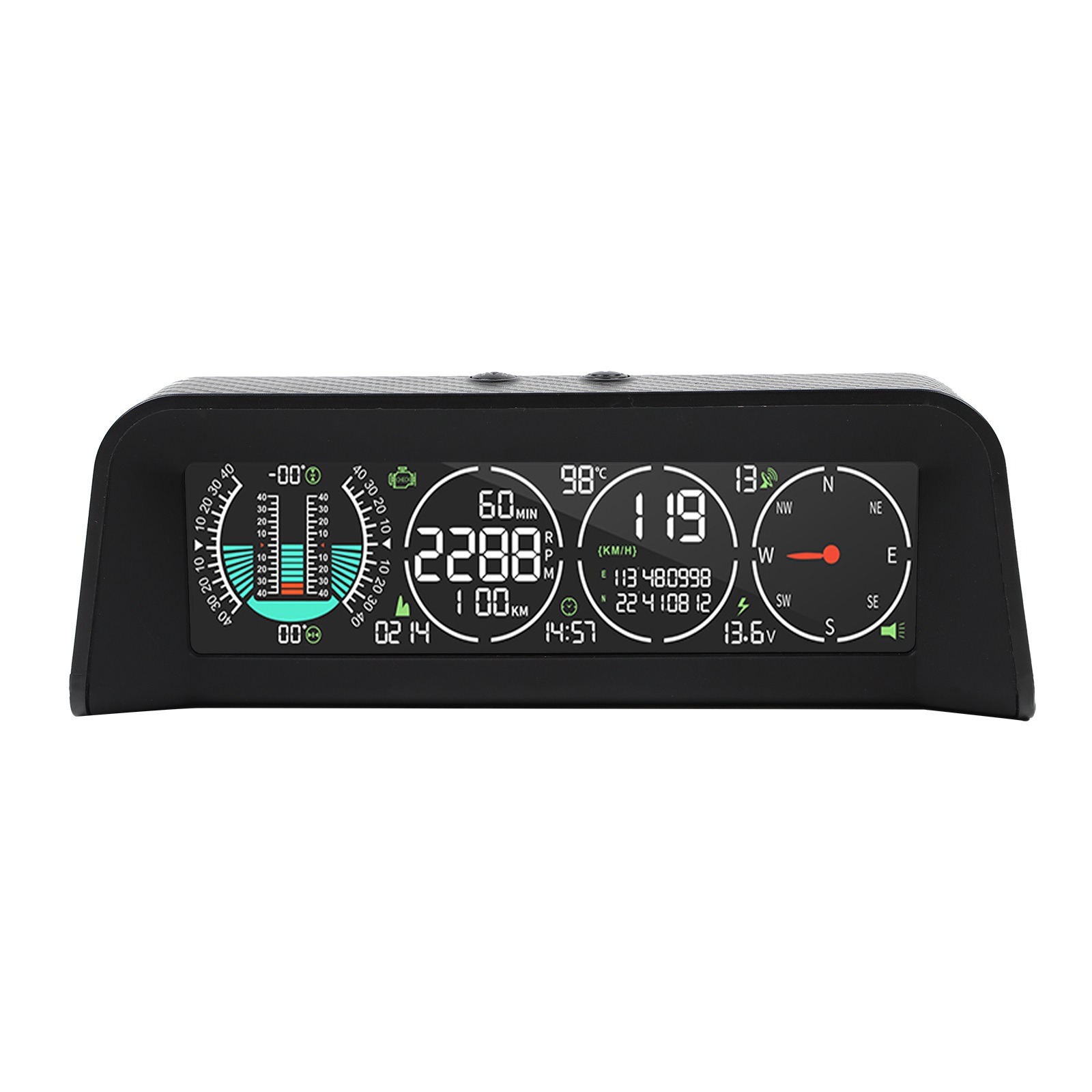 Exact first-party product or workflow view of MRCARTOOL M80 OBD plus GPS head-up display and inclinometer