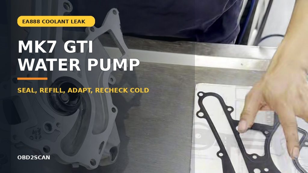 MK7 GTI Water Pump Leak: Plan the Intake-Off Repair and Cooling-System Refill