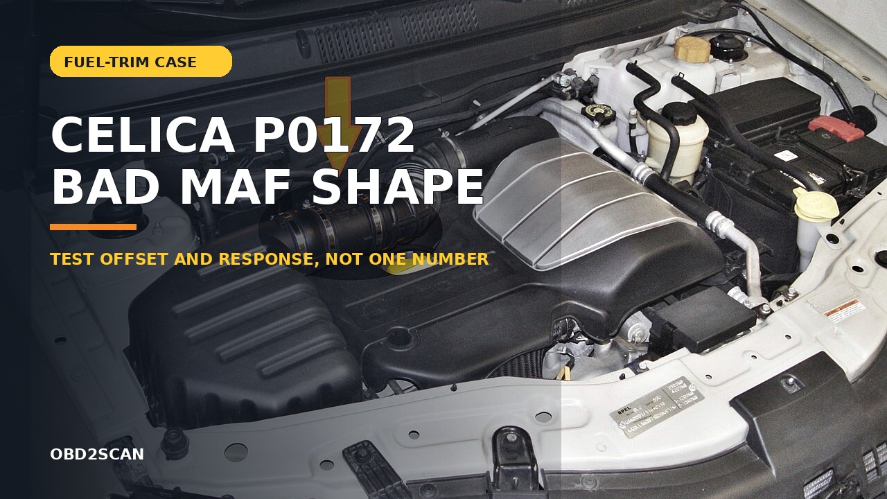 Toyota Celica P0172: How One MAF Read Rich at Idle and Lean Under Load photographic cover