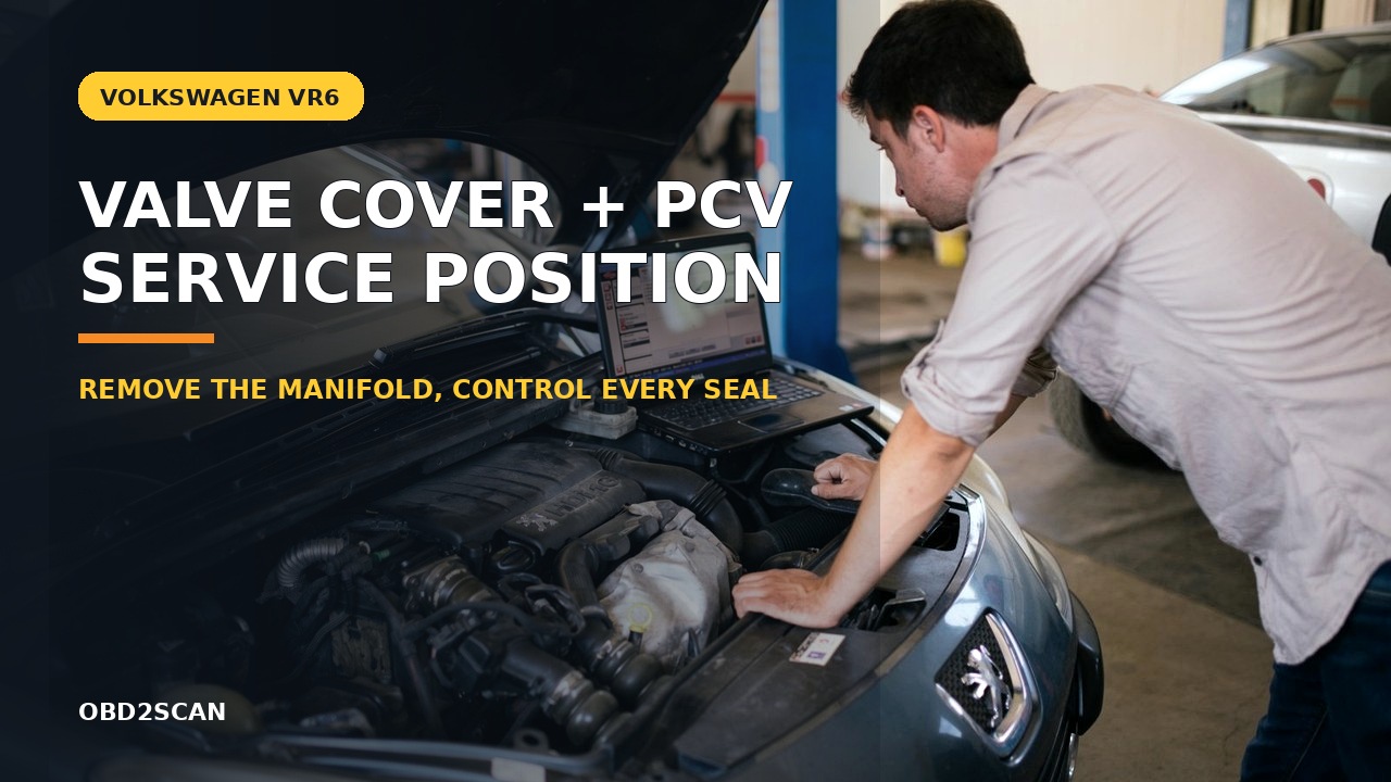 Volkswagen VR6 Valve Cover Gasket and PCV: Service-Position Repair photographic cover