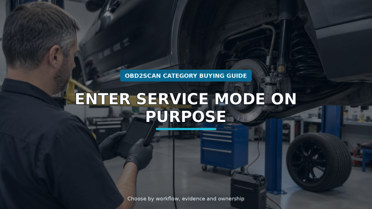 Workshop scene for electronic parking brake service tool buying guide
